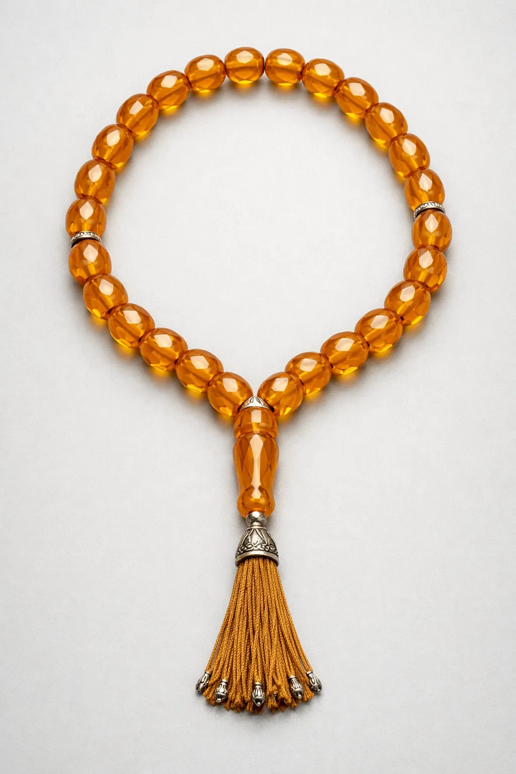 Bal Sıkma Kehribar (Zaza Model) Tesbih - Kesme Kesim